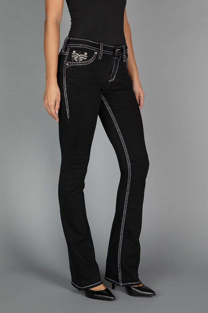 Laran Bootcut Jeans in Black