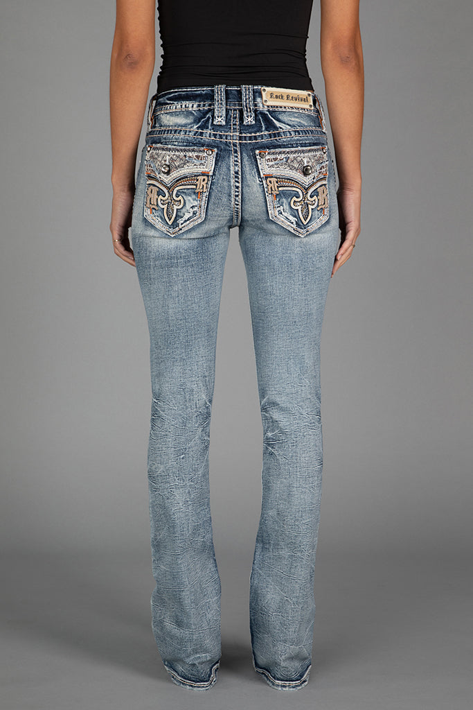 Asha Bootcut Jeans in Medium Blue
