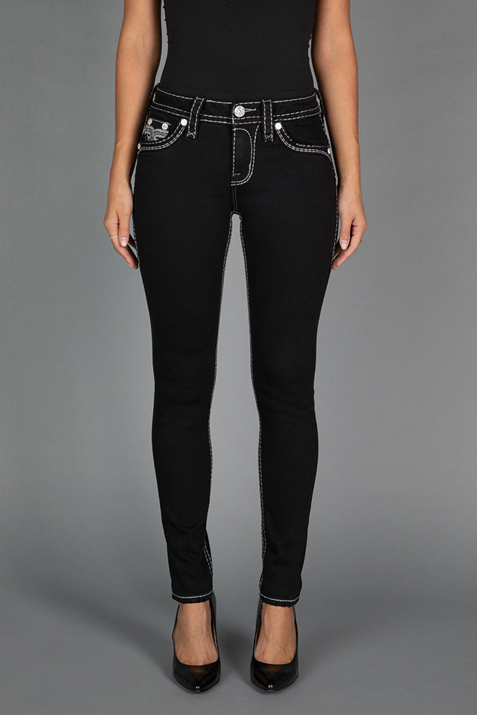 Raanan Skinny Jeans in Black
