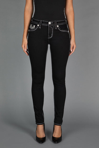 Raanan Skinny Jeans in Black