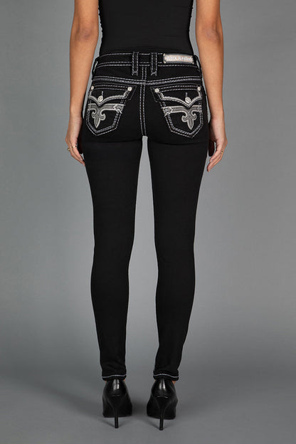 Raanan Skinny Jeans in Black