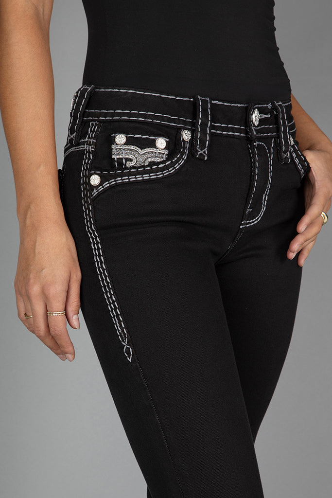 Raanan Skinny Jeans in Black