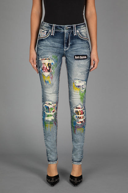 Harlow Mid-Rise Skinny Jeans
