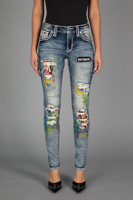 Harlow Mid-Rise Skinny Jeans