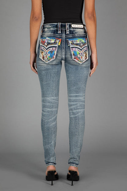 Harlow Mid-Rise Skinny Jeans
