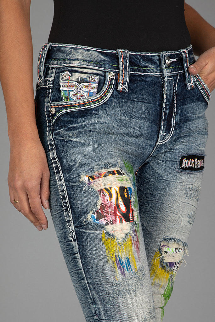 Harlow Mid-Rise Skinny Jeans