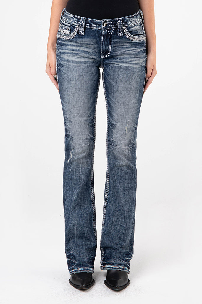Keziah Bootcut Jeans in Medium Wash