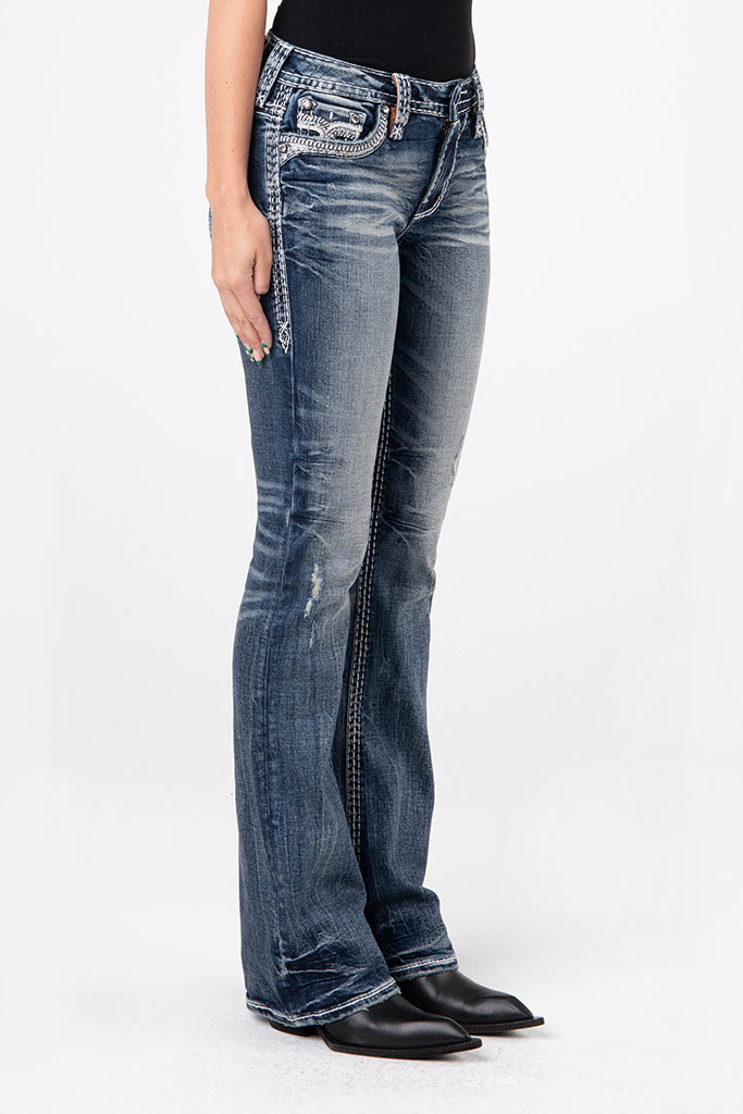 Keziah Bootcut Jeans in Medium Wash