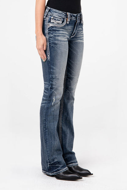 Keziah Bootcut Jeans in Medium Wash