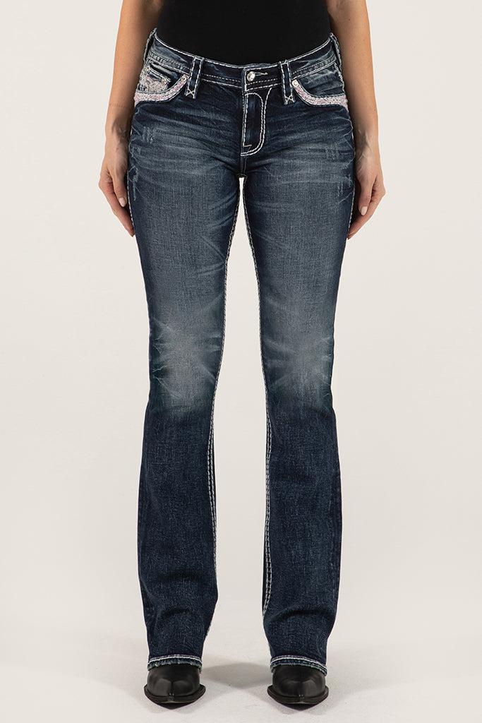 Cosima Bootcut Jeans in Dark Blue