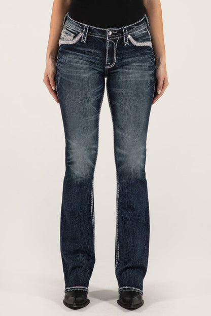 Cosima Bootcut Jeans in Dark Blue