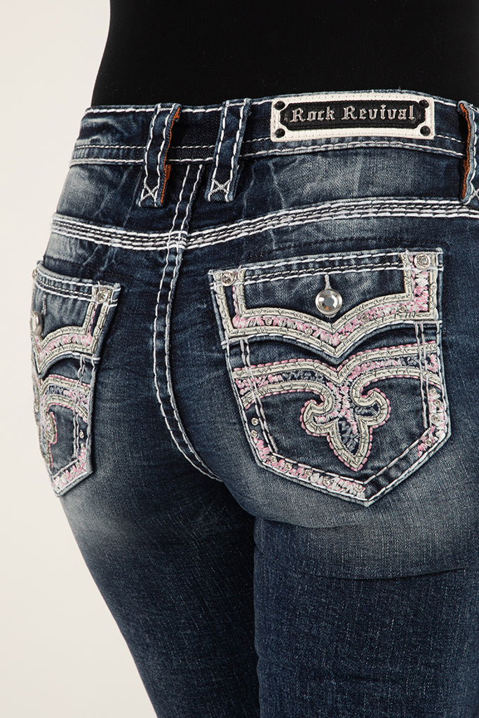 Cosima Bootcut Jeans in Dark Blue