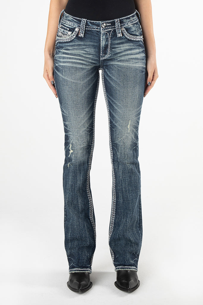 Emrose Bootcut Jeans in Dark Wash