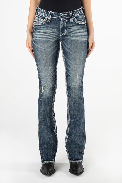 Emrose Bootcut Jeans in Dark Wash