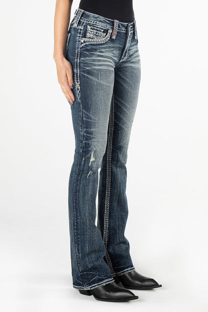 Emrose Bootcut Jeans in Dark Wash