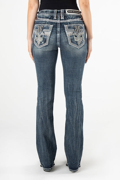 Emrose Bootcut Jeans in Dark Wash