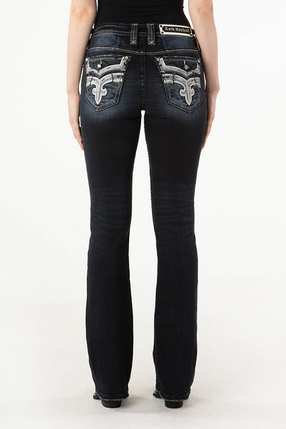 Jesika Bootcut Jeans in Dark Wash