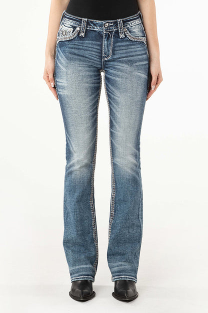 Devorah Bootcut Jeans in Medium Wash