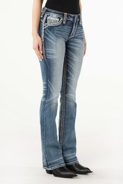 Devorah Bootcut Jeans in Medium Wash