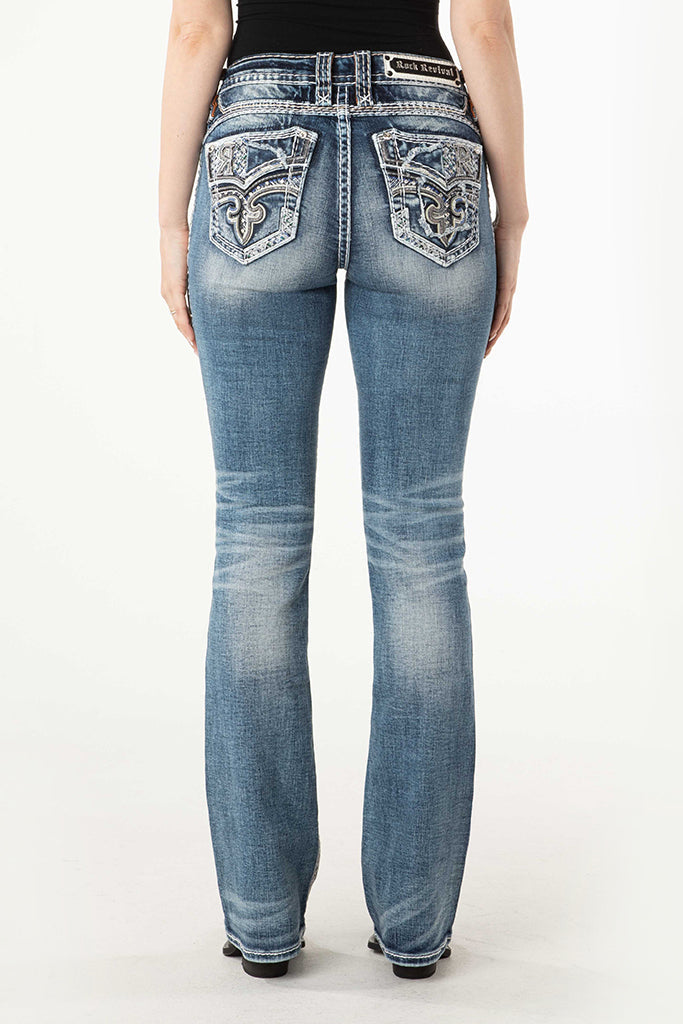 Devorah Bootcut Jeans in Medium Wash
