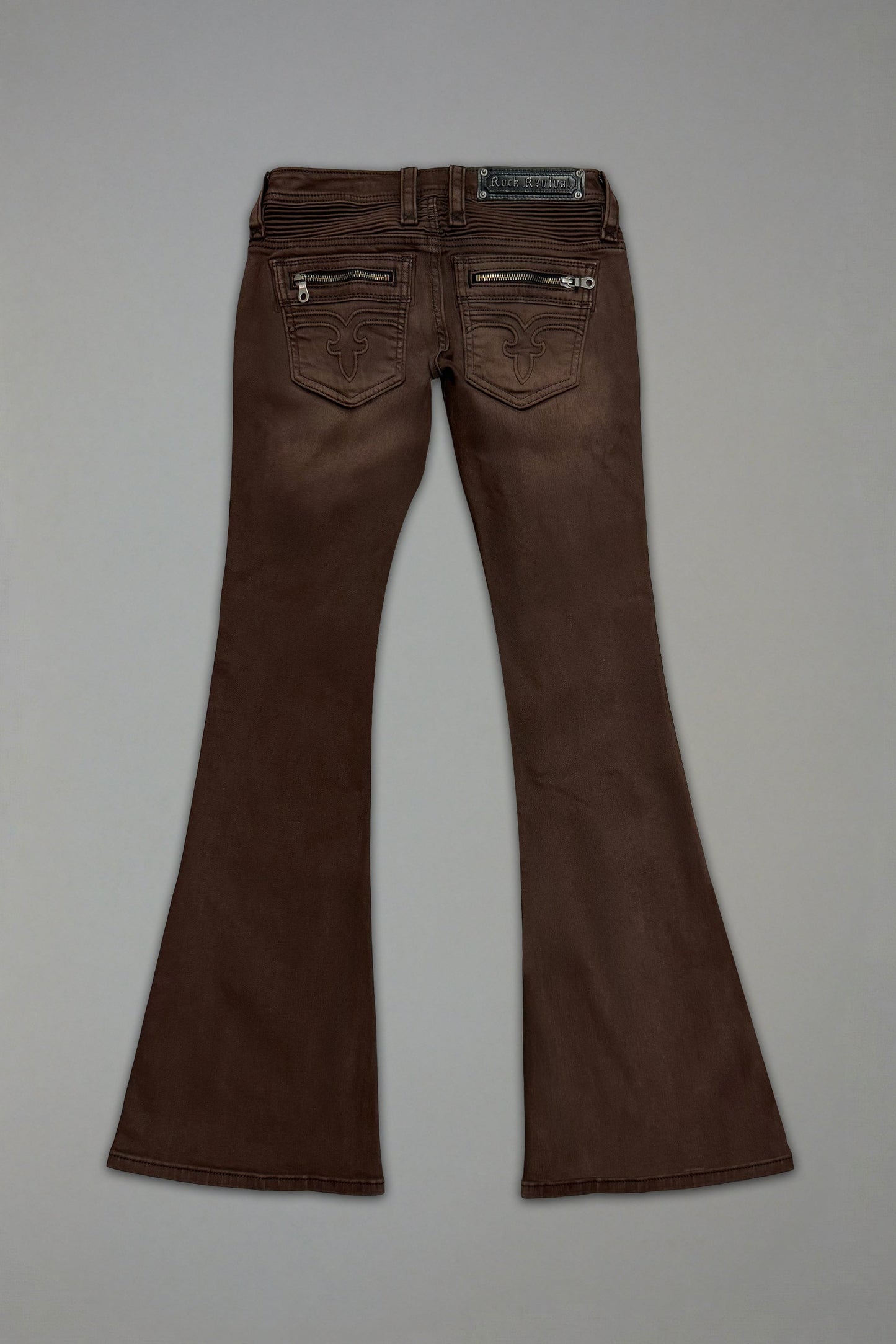 Joplin Super Low-Rise Flare in Brown