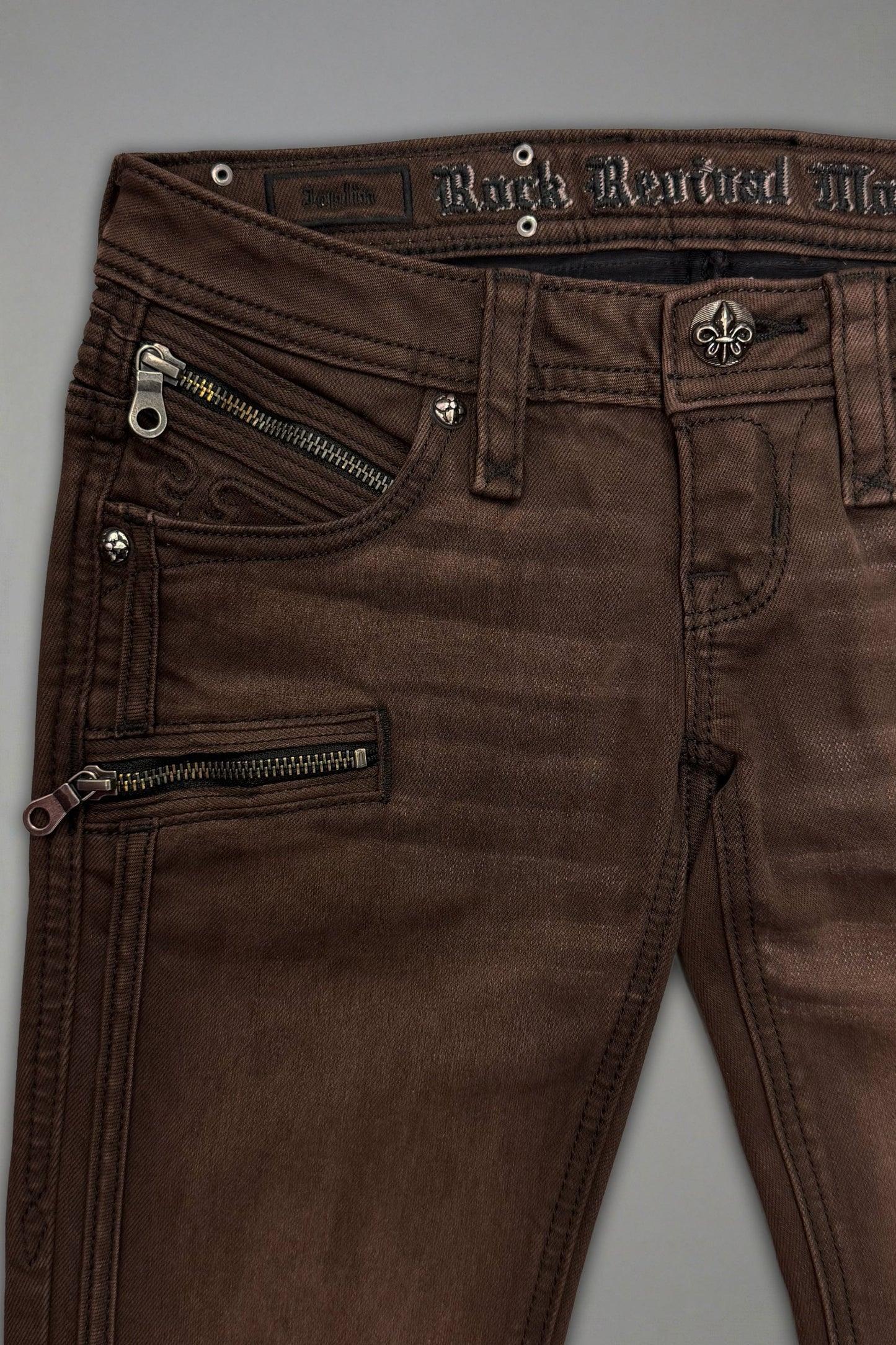 Joplin Super Low-Rise Flare in Brown