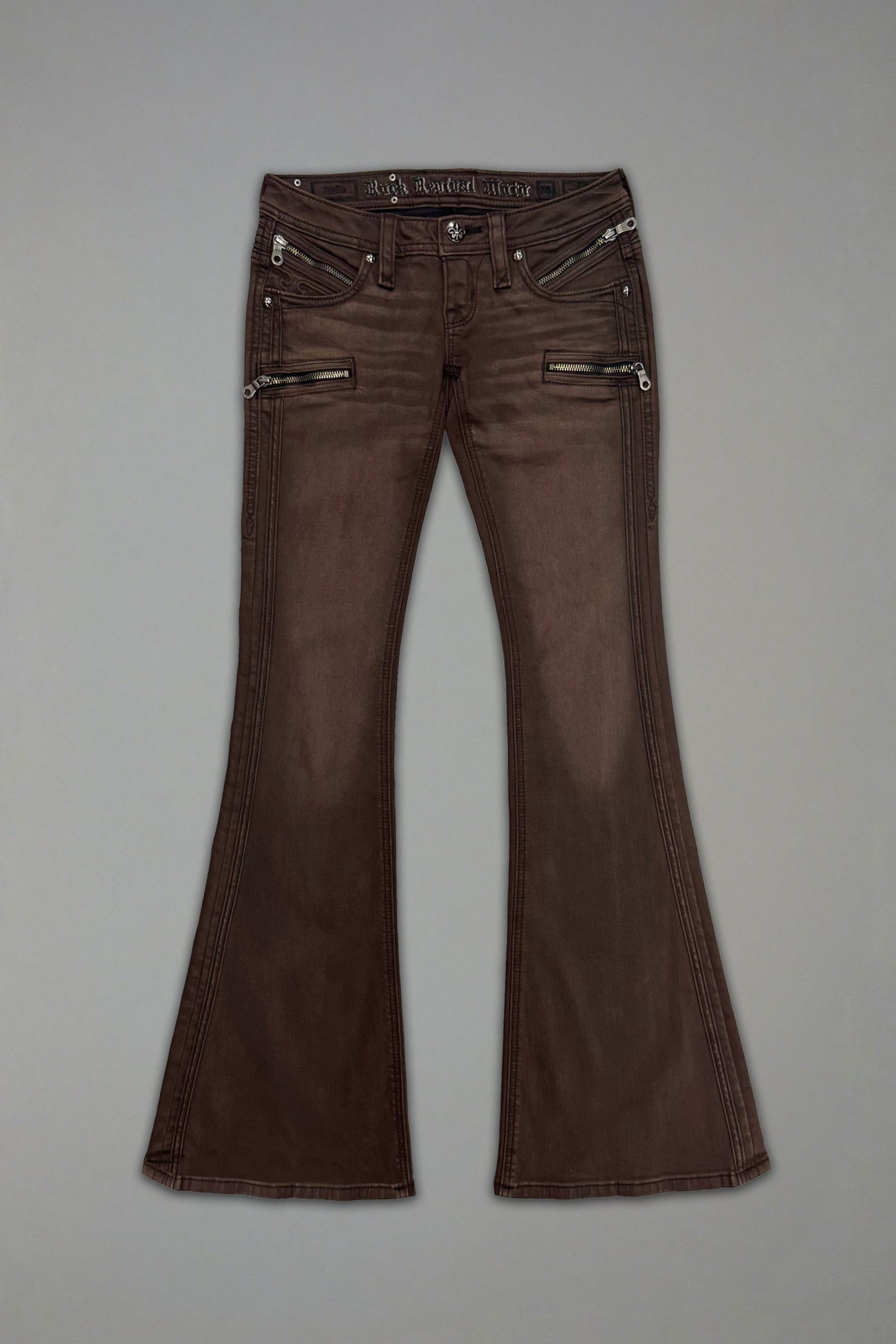 Joplin Super Low-Rise Flare in Brown