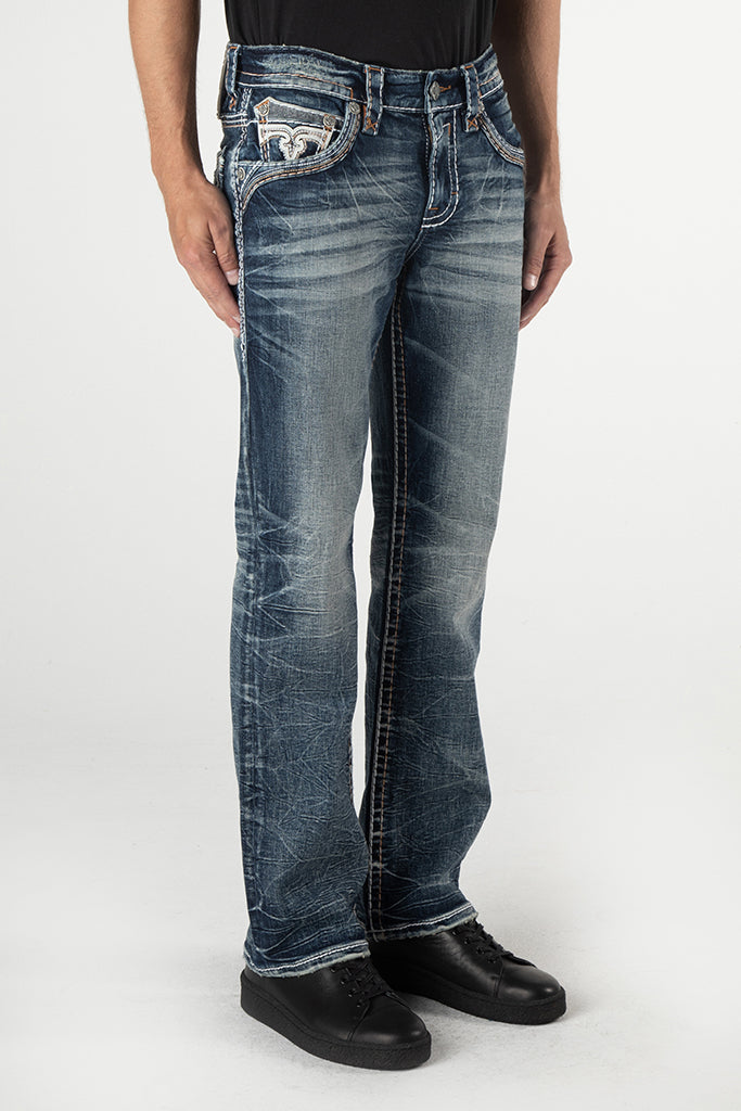 Zinfandel Bootcut Jeans in Medium Blue