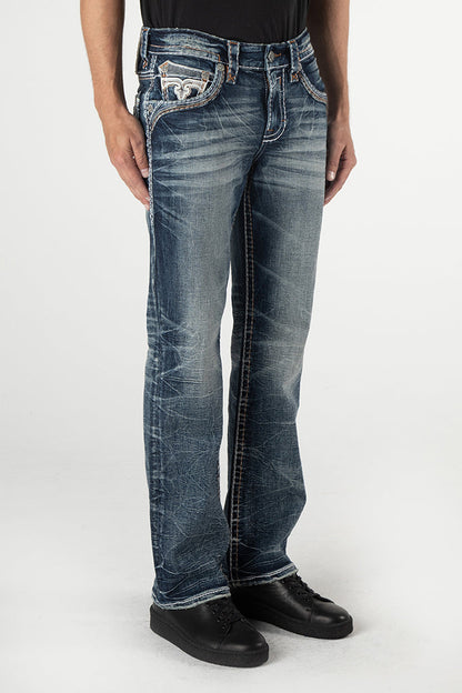 Zinfandel Bootcut Jeans in Medium Blue