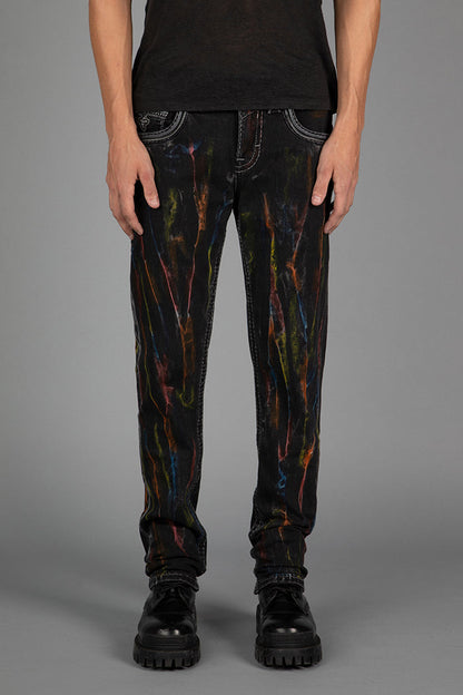 Lunar Rock Alt Straight Jeans Black Wash