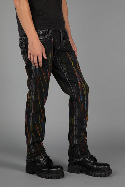 Lunar Rock Alt Straight Jeans Black Wash
