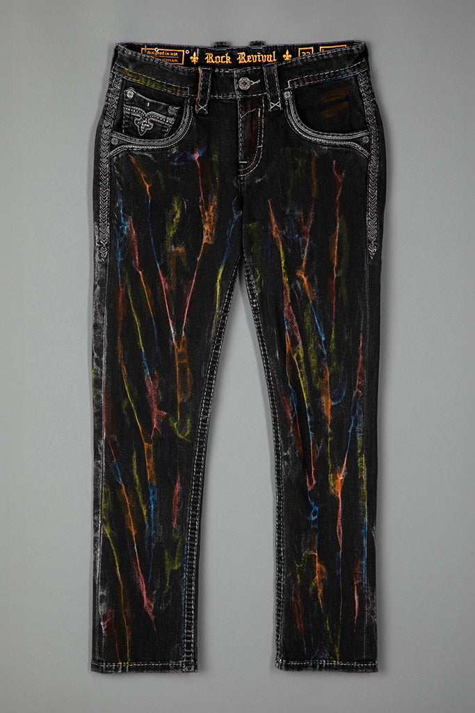 Lunar Rock Alt Straight Jeans Black Wash