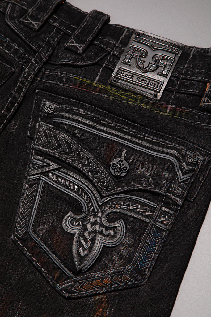 Lunar Rock Alt Straight Jeans Black Wash