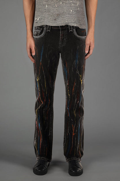 Lunar Rock Bootcut Jeans Black Wash