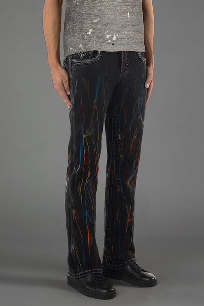 Lunar Rock Bootcut Jeans Black Wash