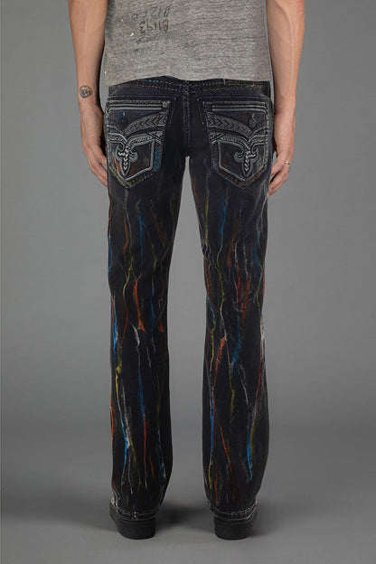 Lunar Rock Bootcut Jeans Black Wash