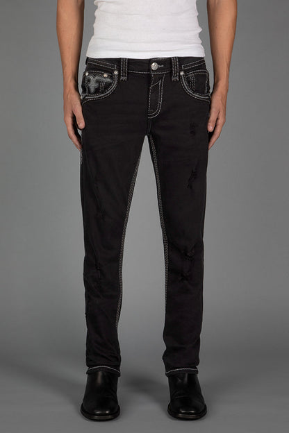 Garlyn Alt Straight Jeans in Black