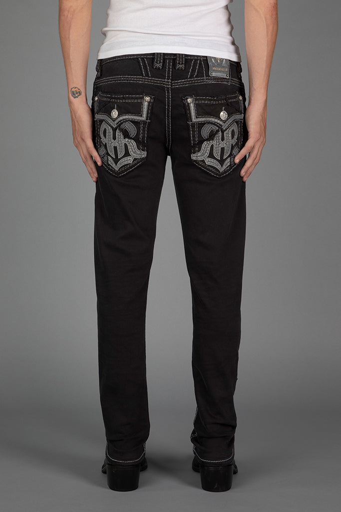 Garlyn Alt Straight Jeans in Black