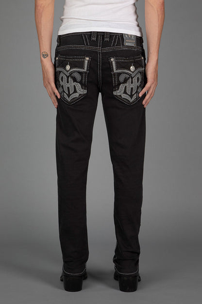 Garlyn Alt Straight Jeans in Black