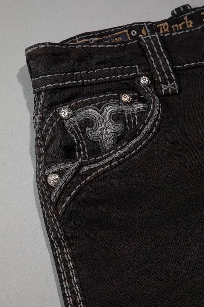 Garlyn Alt Straight Jeans in Black