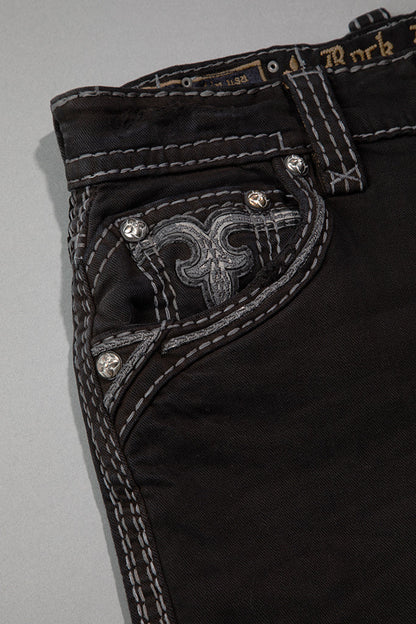 Garlyn Alt Straight Jeans in Black