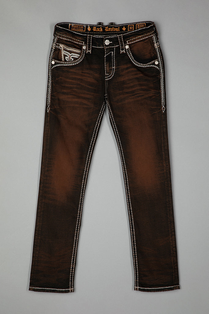 Ermias Straight Jeans in Dark Brown