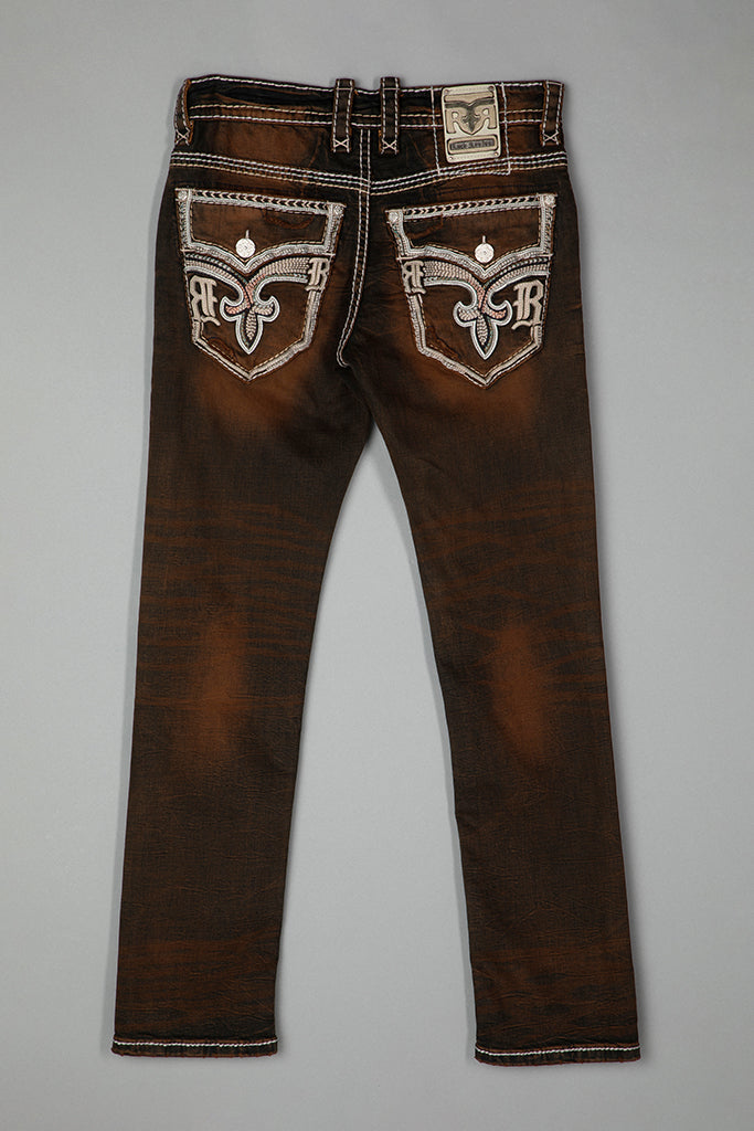 Ermias Straight Jeans in Dark Brown
