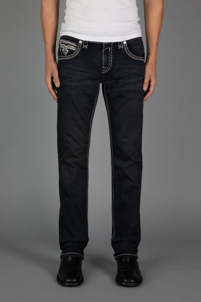 Ermias Straight Jeans in Dark Charcoal