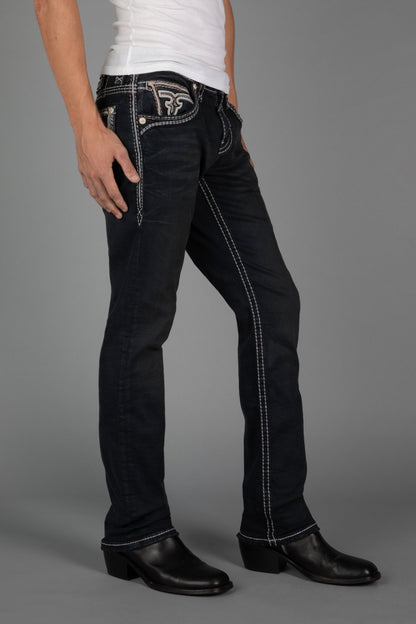Ermias Straight Jeans in Dark Charcoal