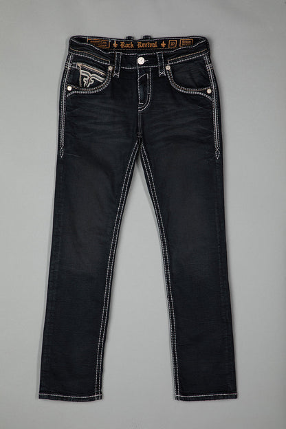 Ermias Straight Jeans in Dark Charcoal
