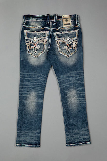 Ermias Straight Jeans in Blue