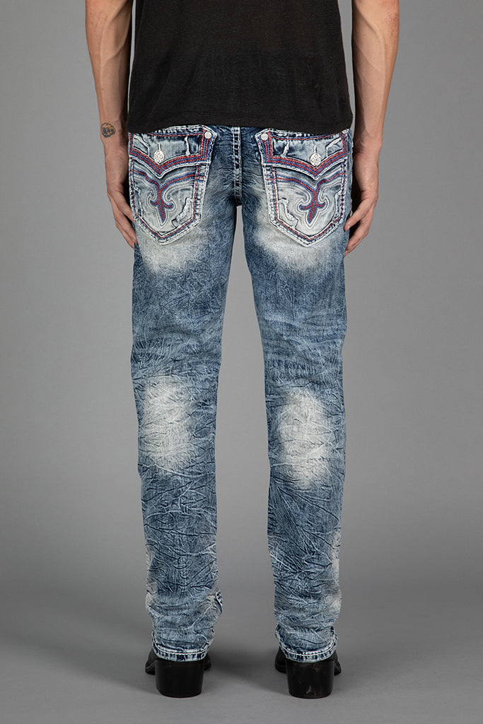 Jonathan Straight Jeans in Medium Blue