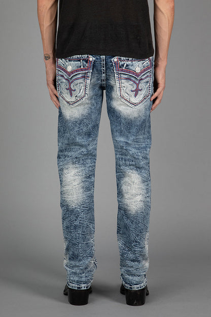 Jonathan Straight Jeans in Medium Blue