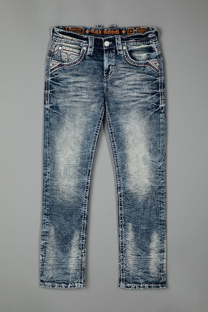 Jonathan Straight Jeans in Medium Blue